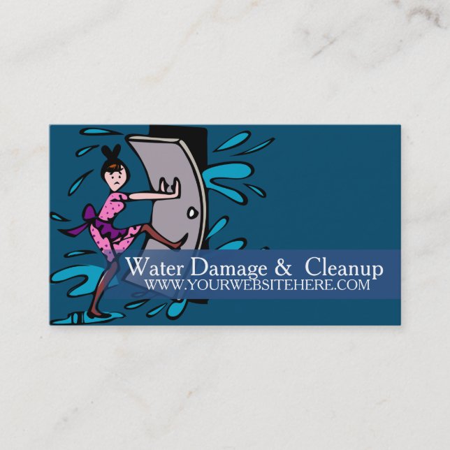 Carte De Visite Service de dommages causés par les inondations et  (Devant)