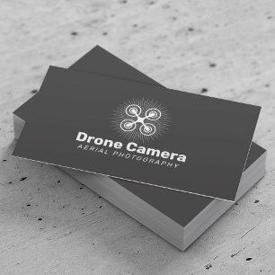 Carte De Visite Service de drone Photographie aérienne Élégant 