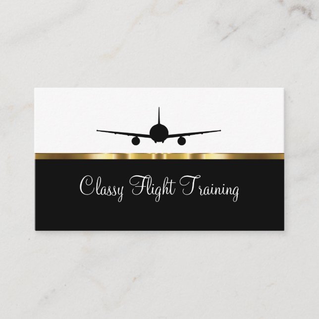 Carte De Visite Service de formation de vol classe (Devant)