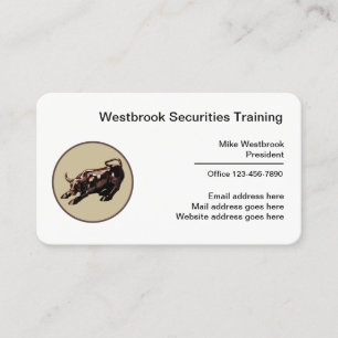 Carte De Visite Service de formation en valeurs mobilières d'entre