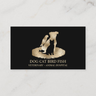 Carte De Visite Service de garde d'animaux de compagnie de l'hôpit