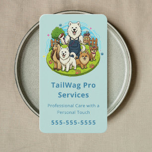 Carte De Visite Service de garde de mignon animaux Compagnon de ch