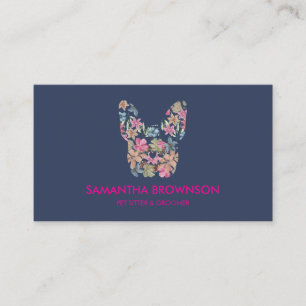 Carte De Visite Service de garde de petit chien avec toilettage do