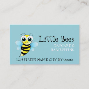 Carte De Visite Service de garde d'enfants Cute Bee