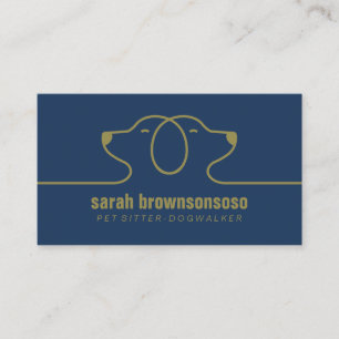 Carte De Visite Service de gardiennage de chiens nocturne