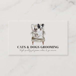 Carte De Visite Service de gardiennage de petits animaux de compag