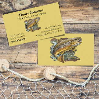 Carte De Visite Service de guide de pêche aérienne