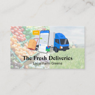 Carte De Visite Service de livraison de nourriture Produits agri