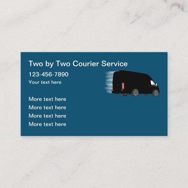Carte De Visite Service de livraison rapide de colis (Devant)