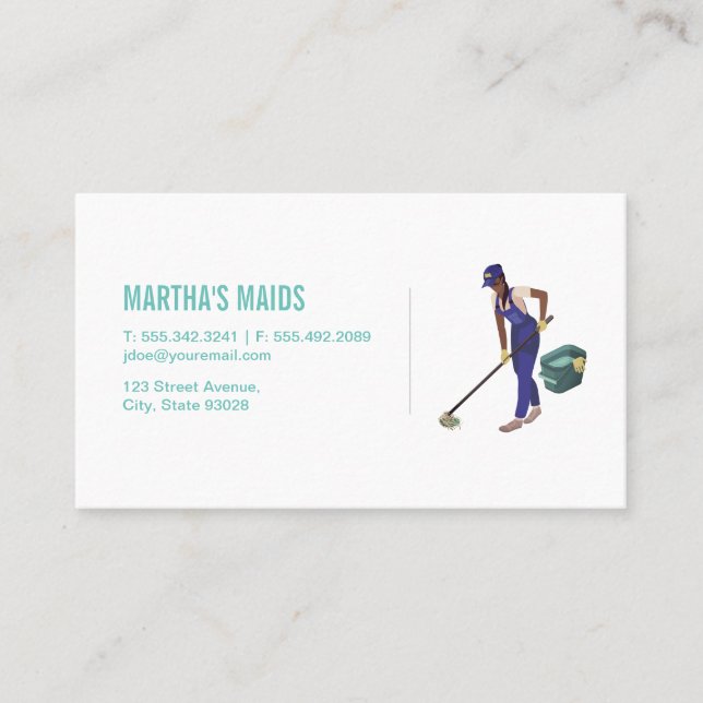 Carte De Visite Service de ménage (Devant)