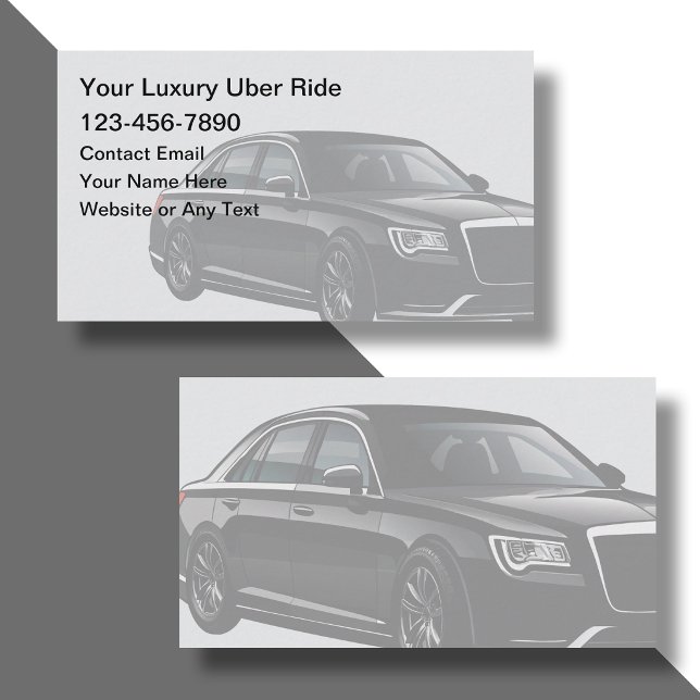 Carte De Visite Service de mise en relation de conducteurs Uber  (Créateur téléchargé)