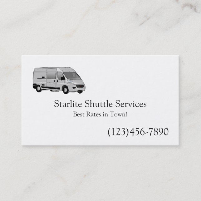 Carte De Visite Service De Navette (Devant)