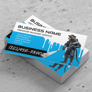 Carte De Visite Service de nettoyage de l'alimentation de l'ours d