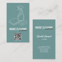 Service de nettoyage de maison Code QR moderne sar