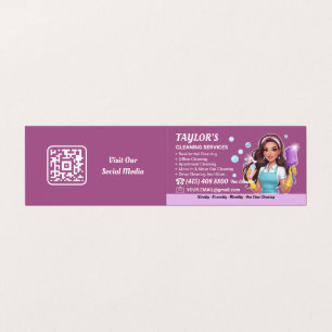 Carte De Visite Service De Nettoyage De Maison De Dame De La Maile