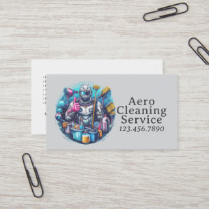 Carte De Visite Service de nettoyage de maison moderne et de ménag