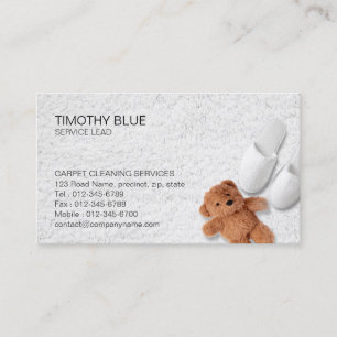 Carte De Visite Service de nettoyage de tapis