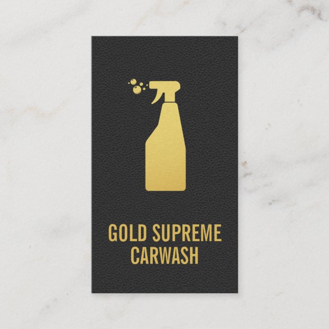 Carte De Visite Service de nettoyage de voiture | Arrière - plan e (Devant)