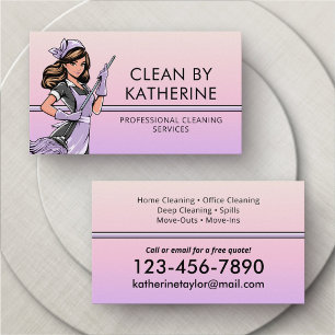 Carte De Visite Service de nettoyage d'entretien