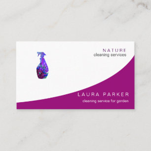 Carte De Visite Service de nettoyage des bouteilles en vaporisateu