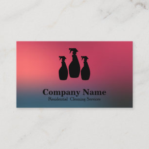 Carte De Visite Service de nettoyage élégant