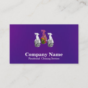 Carte De Visite Service de nettoyage élégant 