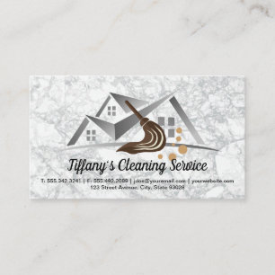 Carte De Visite Service de nettoyage Maid Mop et Home