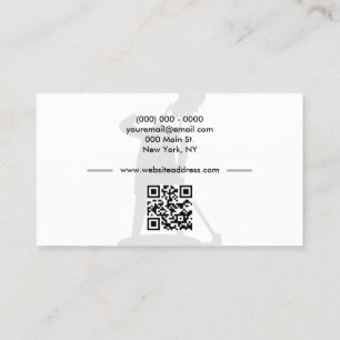 Carte De Visite Service de nettoyage ménager de Janitor code qr