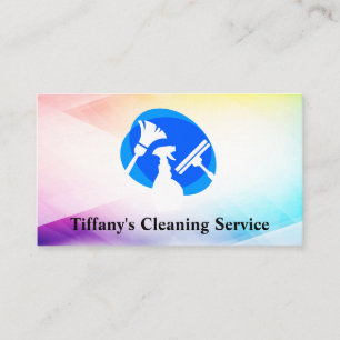 Carte De Visite Service de nettoyage Outils de femme de ménage