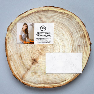 Carte De Visite Service de nettoyage   Poêle de nettoyage pour fem