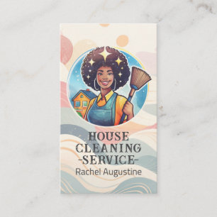 Carte De Visite Service de nettoyage professionnel de maison ménag