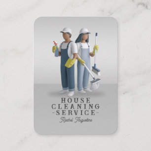 Carte De Visite Service de nettoyage professionnel de maison Ménag
