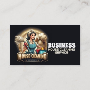 Carte De Visite Service de nettoyage professionnel de maison ménag