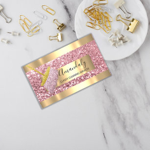 Carte De Visite Service de nettoyage professionnel Maison de femme