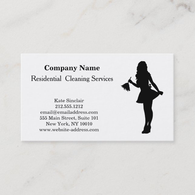 Carte De Visite Service de nettoyage professionnel moderne (Devant)