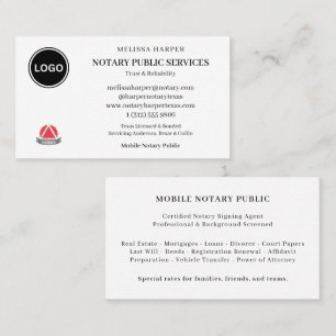 Carte De Visite Service de notaire logo mobile