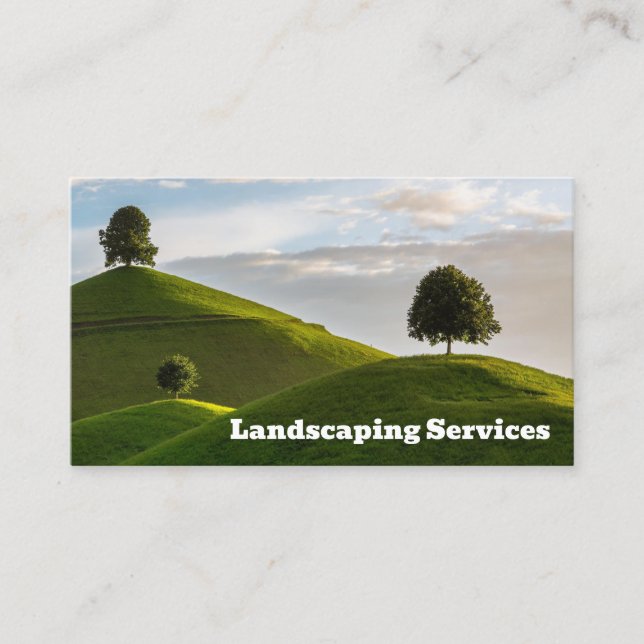 Carte De Visite service de paysagisme (Devant)