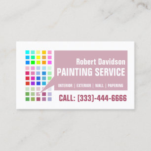 Carte De Visite Service de peinture Color Master Paint & Decor Sho