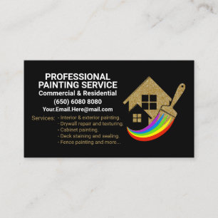 Carte De Visite Service de peinture moderne élégant professionnel