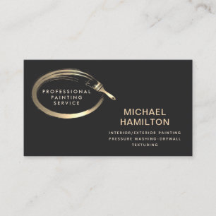 Carte De Visite Service de peinture moderne et élégant professionn