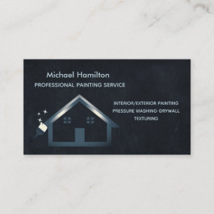 Carte De Visite Service de peinture moderne et élégant professionn