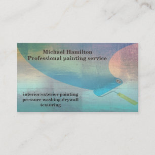 Carte De Visite Service de peinture moderne et élégant professionn