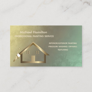 Carte De Visite Service de peinture moderne et élégant professionn