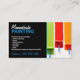 Carte De Visite Service de peinture murale intérieure de maison no