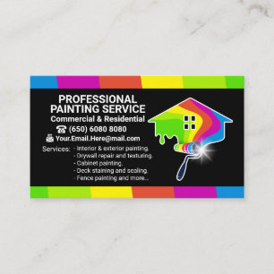 Carte De Visite Service de peinture professionnel