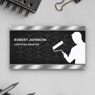 Carte De Visite Service de peinture Rouleau à peinture Peintre pro