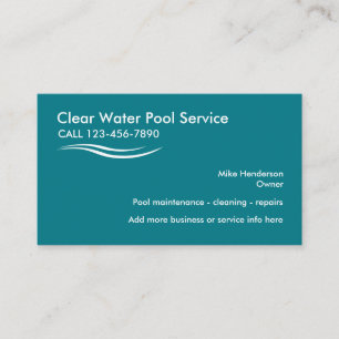Carte De Visite Service de piscine
