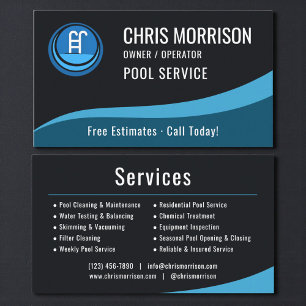 Carte De Visite Service de piscine 
