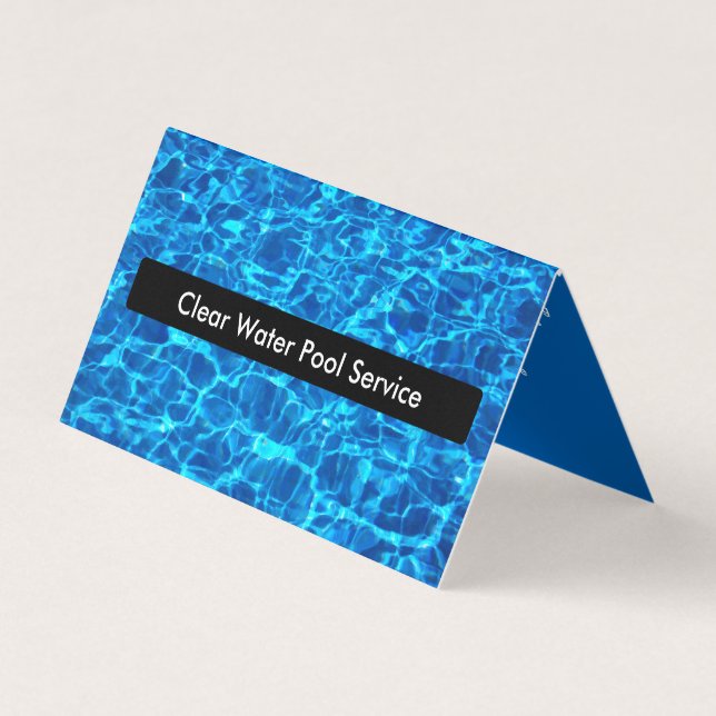 Carte De Visite Service de Piscine Cool (Devant)