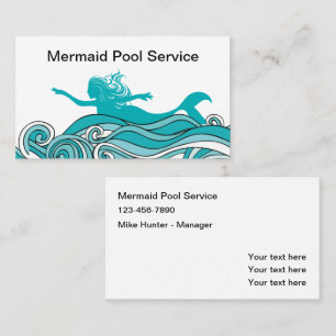 Carte De Visite Service de piscine tendance amusant